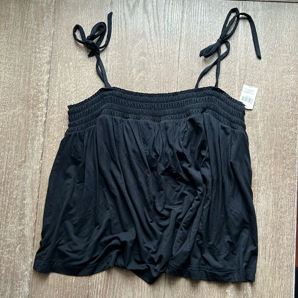 NWT Soma Cool Nights Smocked Babydoll Top - Picture 4 of 9